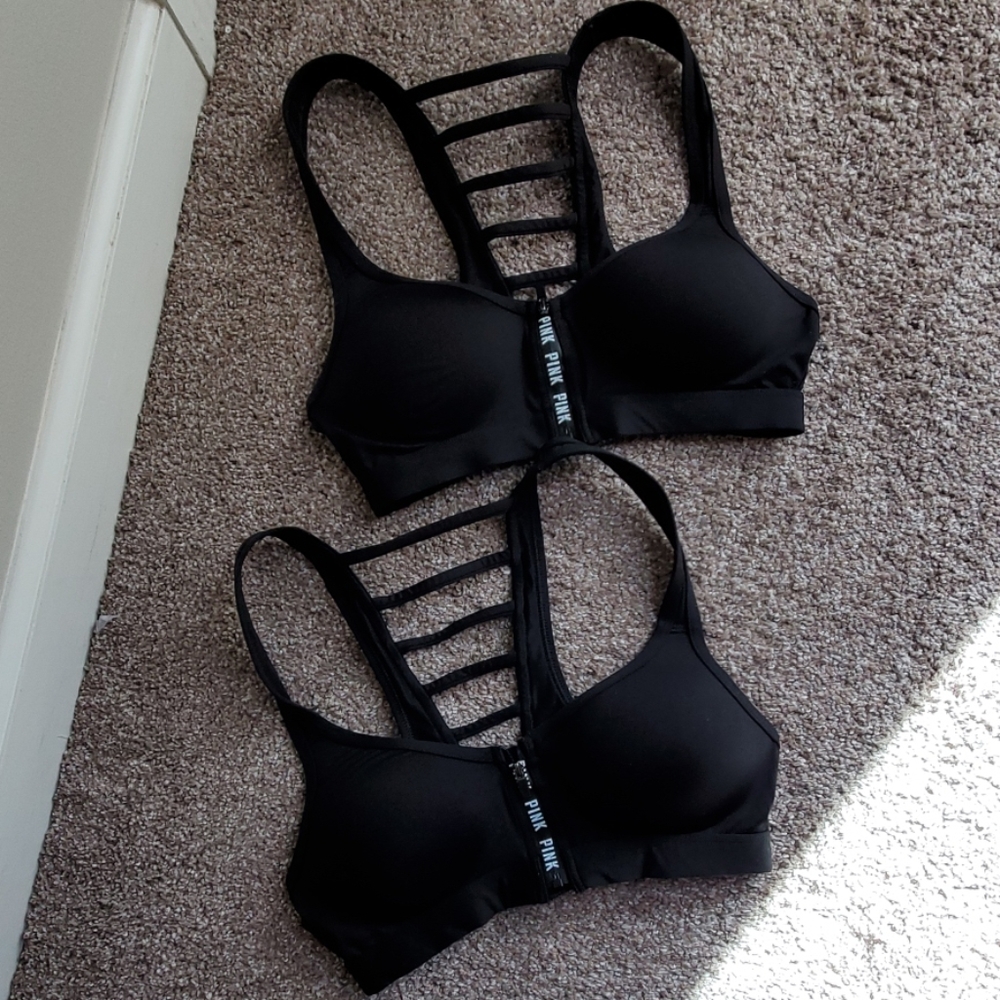 Set of 2  XS Victoria's secret Pink sports bras